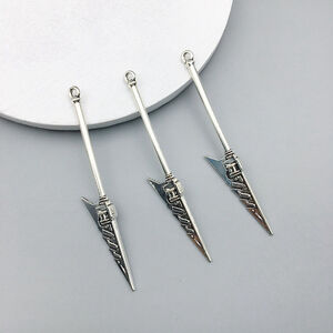 Assassin’s Needle Spear Alloy Pendant Charm for Jewelry, Crafts & Cosplay NWT